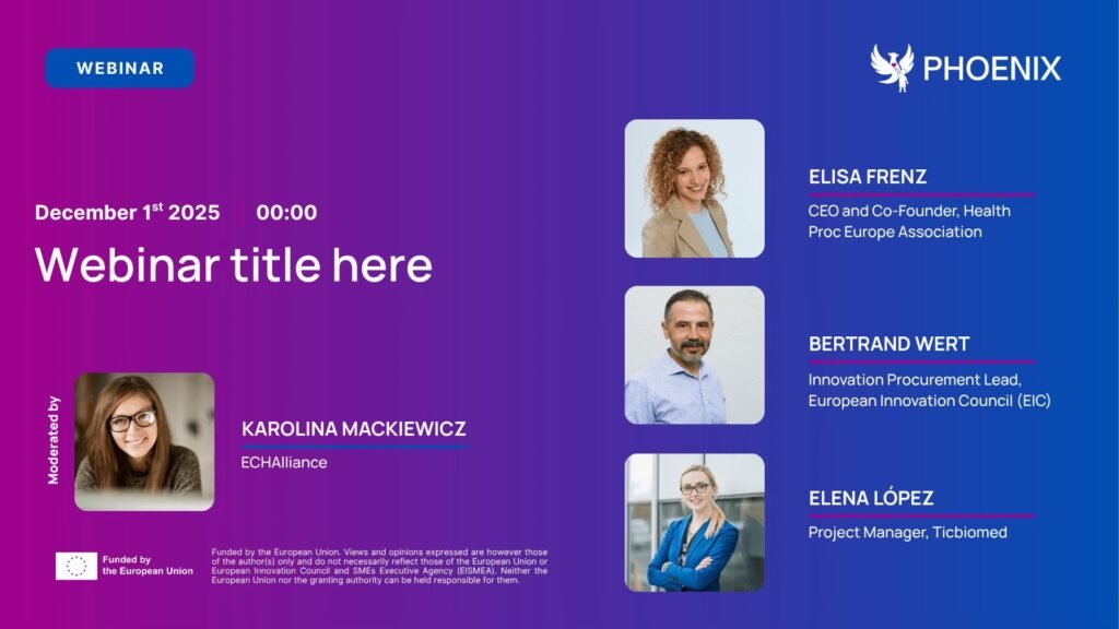 PHOENIX webinar cover with speaker portraits